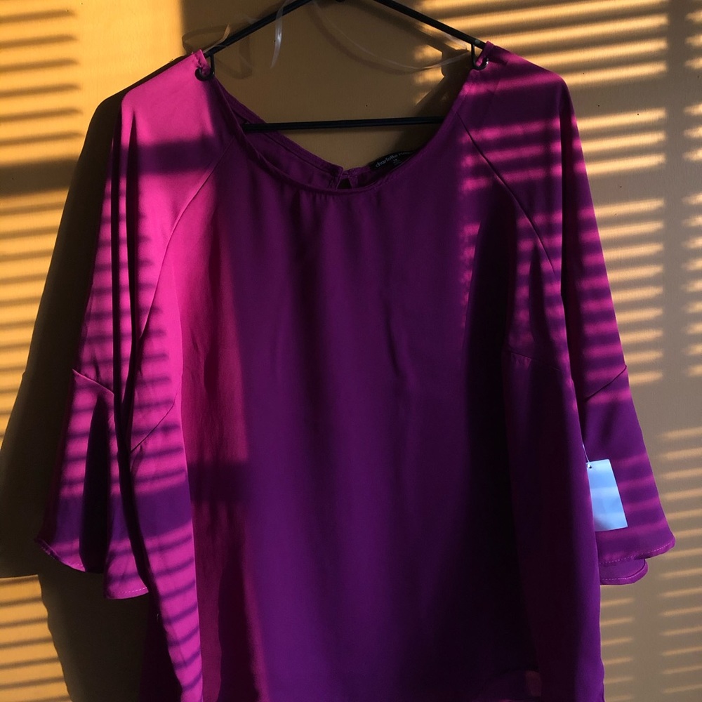 Boysenberry purple blouse